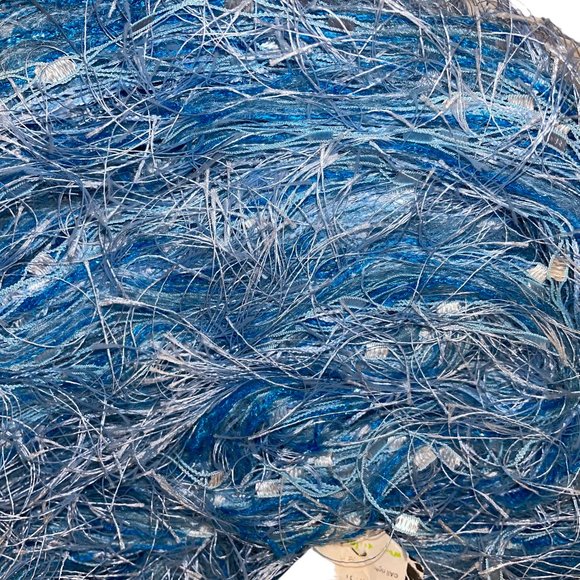 Kollage SPLENDOR Mohair Viscose Aran Bulky Feathery Multi Textured Yarn Blue - Picture 5 of 8